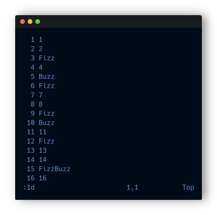 Vim Screenshot